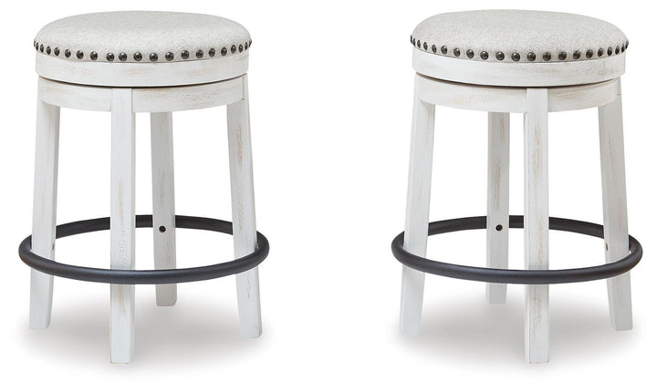 Valebeck Counter Height Stool - White (5)