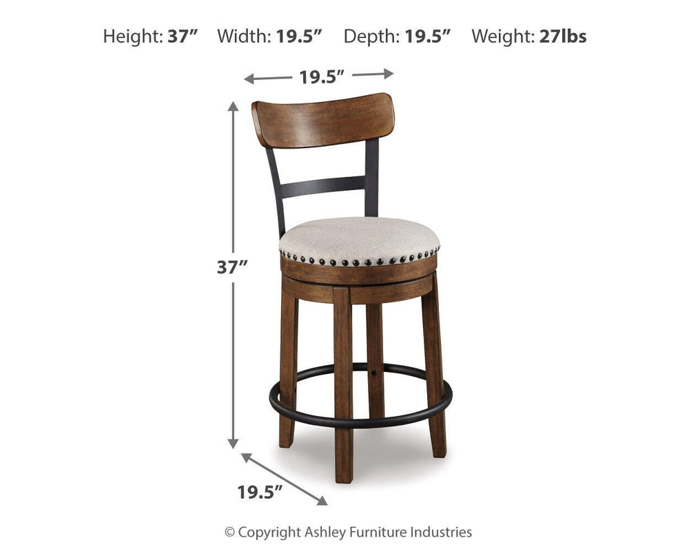 Valebeck Counter Height Dining Table and 6 Barstools (16)