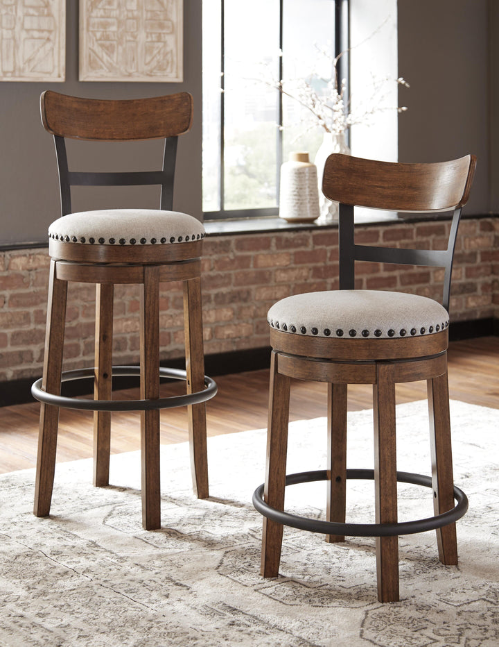 Valebeck Bar Height Bar Stool - Dark Brown (6)