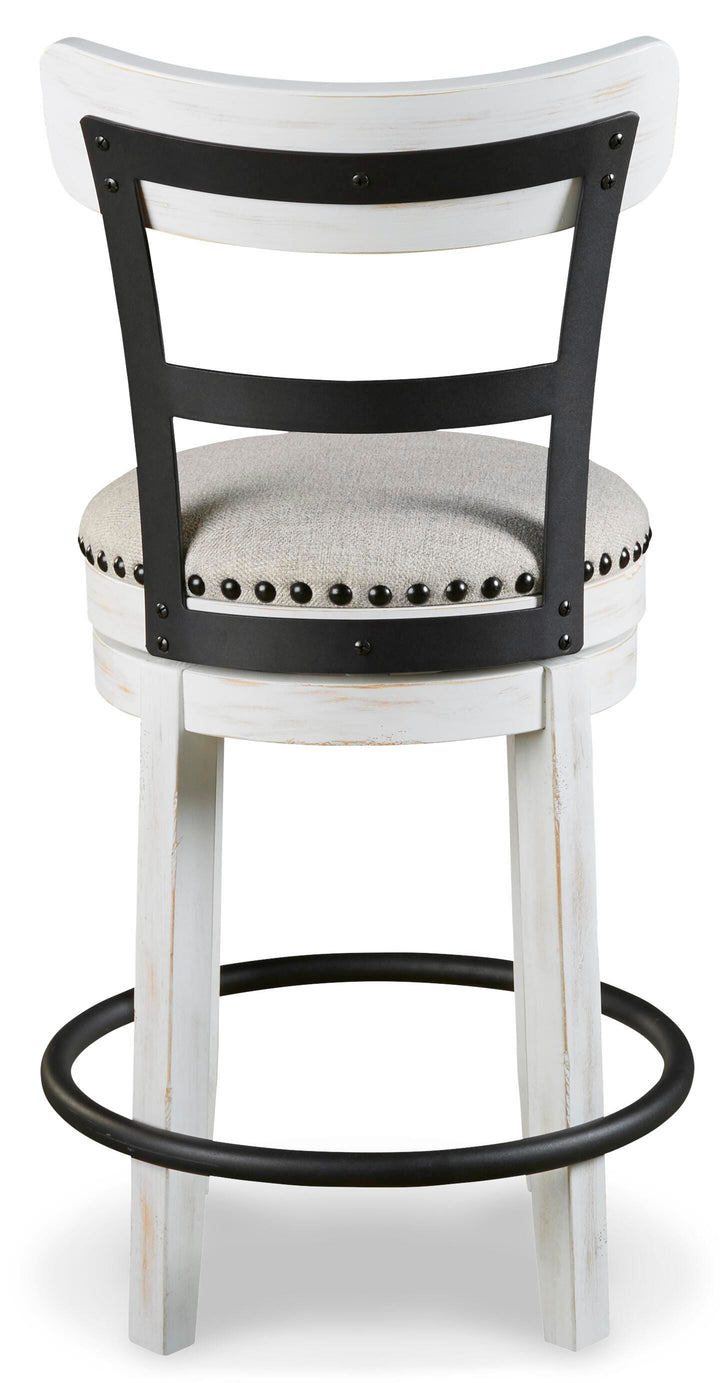 Valebeck Counter Height Bar Stool - White (5)