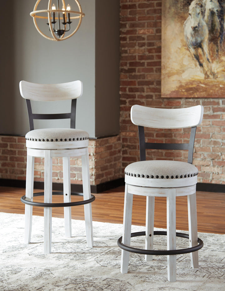Valebeck Bar Height Bar Stool - White (6)