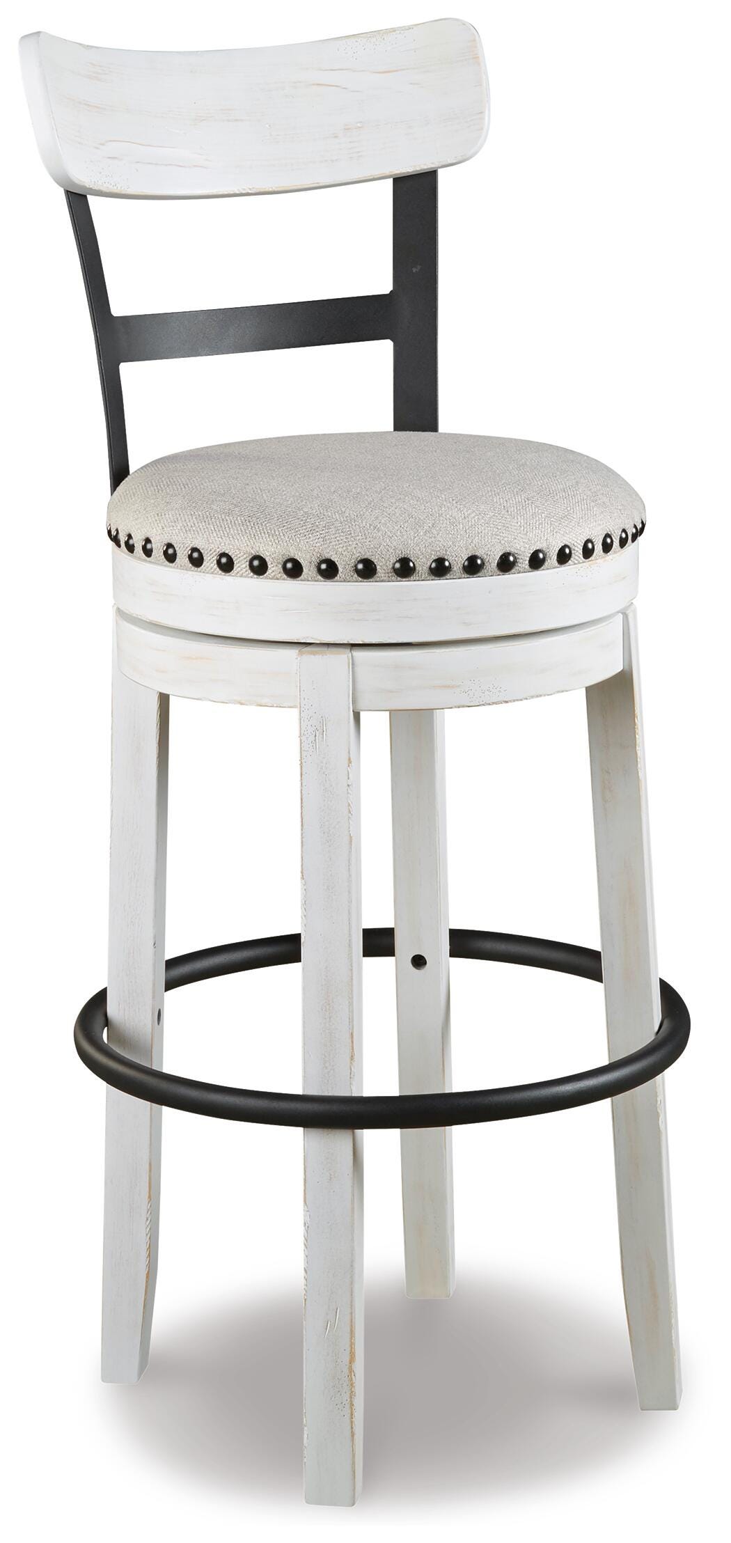 Valebeck Bar Height Bar Stool - White (1)