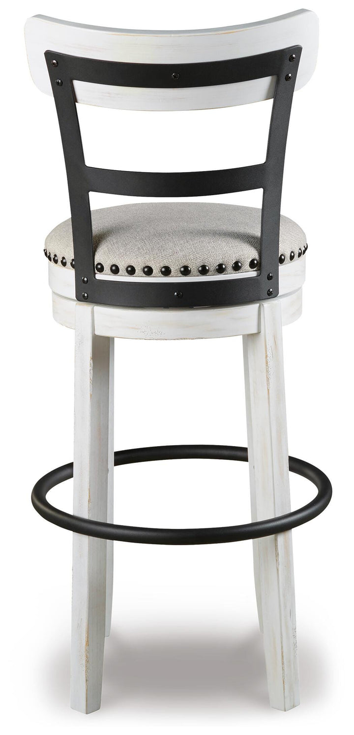 Valebeck Bar Height Bar Stool - White (5)