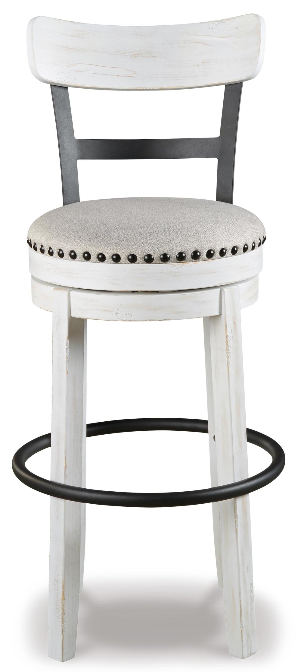 Valebeck Bar Height Bar Stool - White (3)