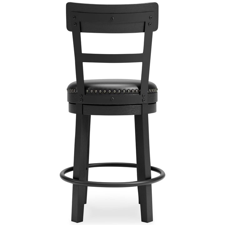 Valebeck Counter Height Bar Stool - Black (7)