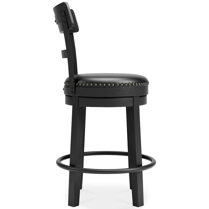 Valebeck Counter Height Bar Stool - Black (6)