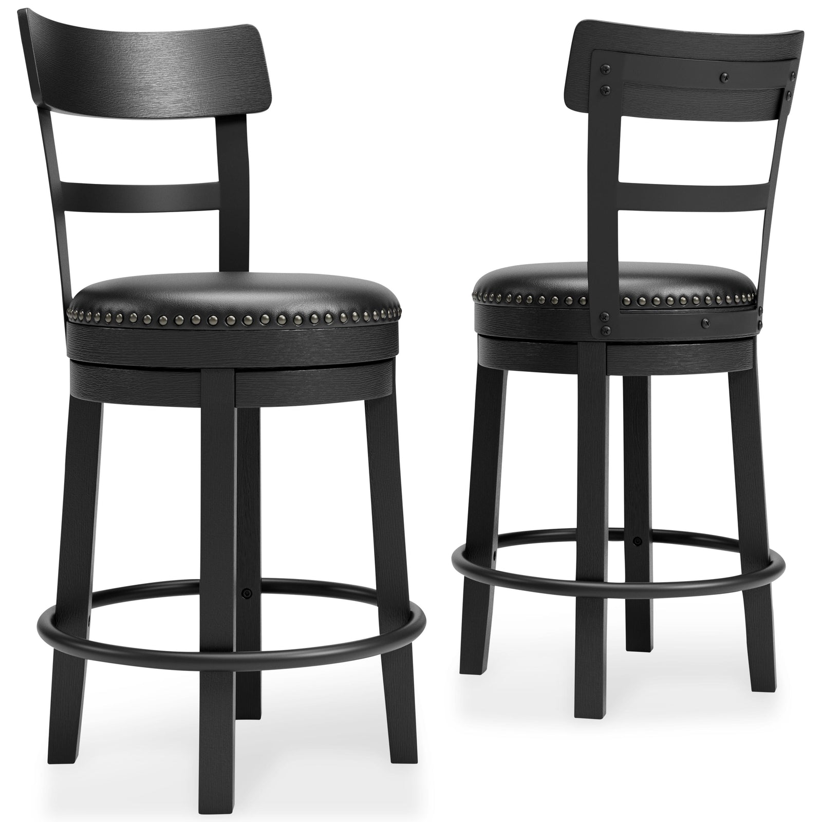 Valebeck Counter Height Bar Stool - Black (1)