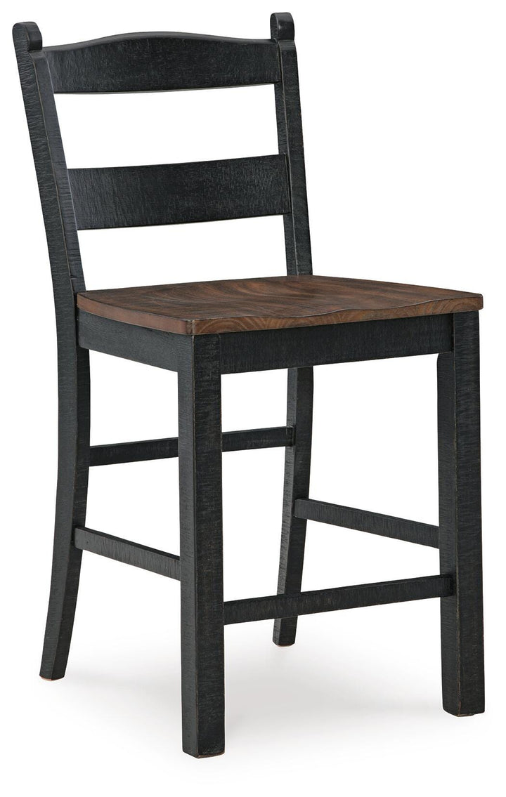 Valebeck Counter Height Barstool - Black (3)