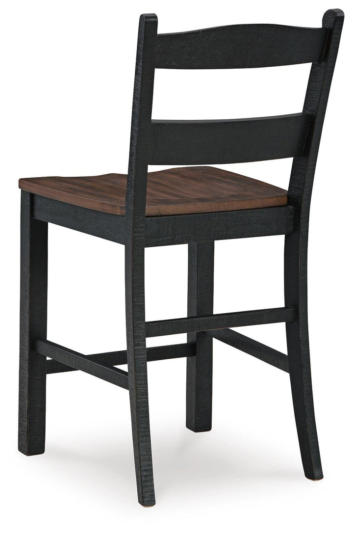 Valebeck Counter Height Barstool - Black (6)
