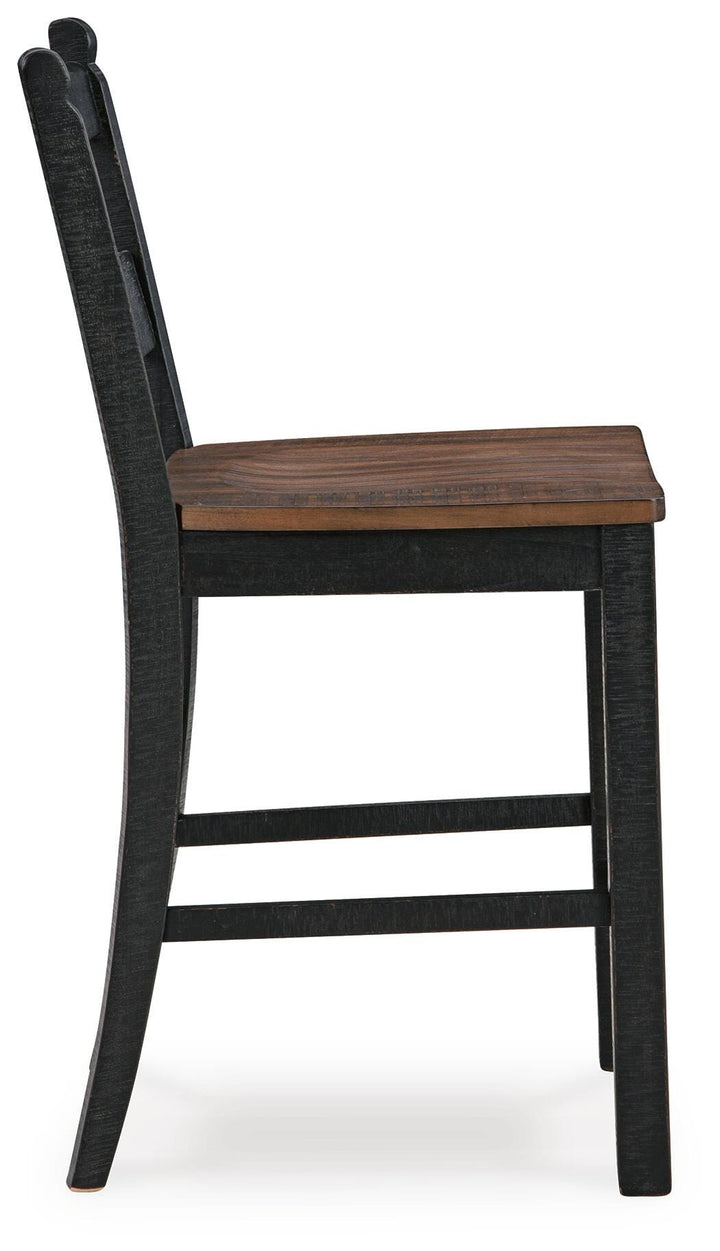 Valebeck Counter Height Barstool - Black (5)