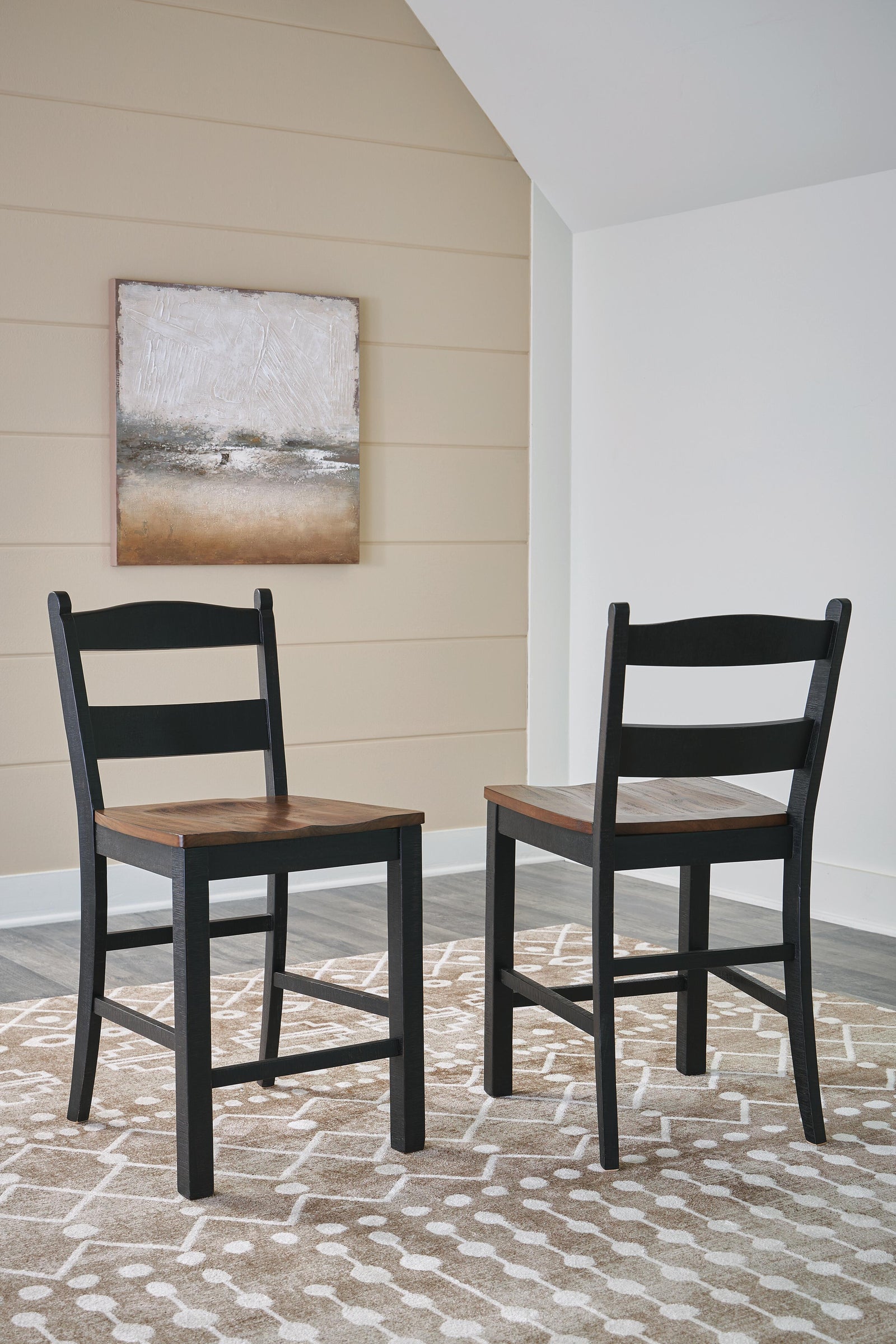 Valebeck Counter Height Barstool - Black (2)