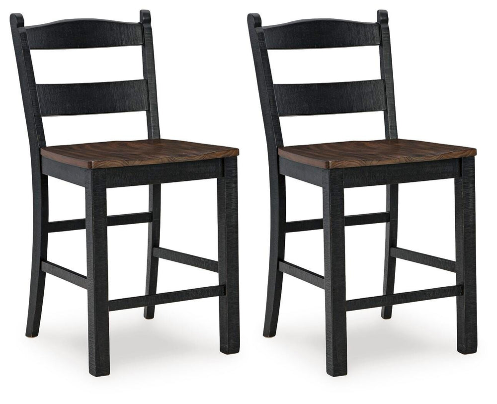 Valebeck Counter Height Barstool - Black (1)