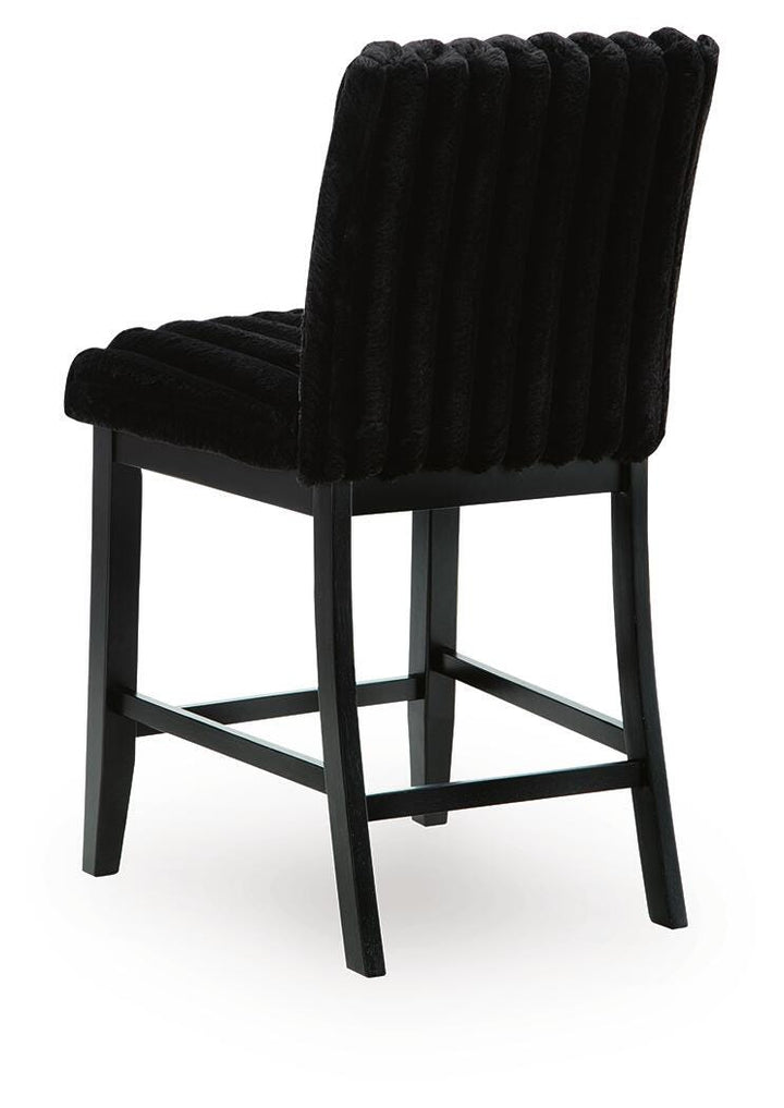 Mervannie Counter Height Barstool - Black (6)