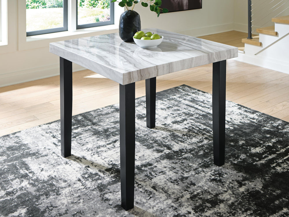 Mervannie Counter Height Dining Table - Gray/Black (2)