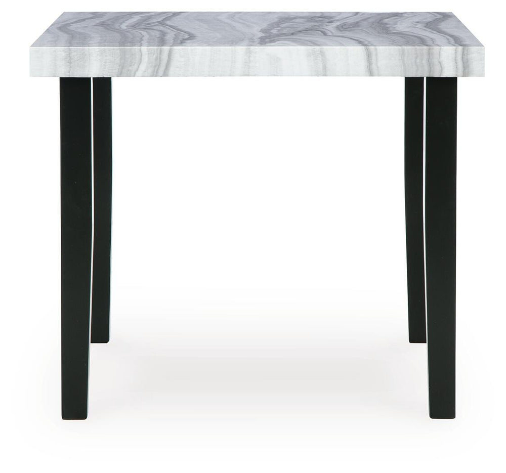 Mervannie Counter Height Dining Table - Gray/Black (3)