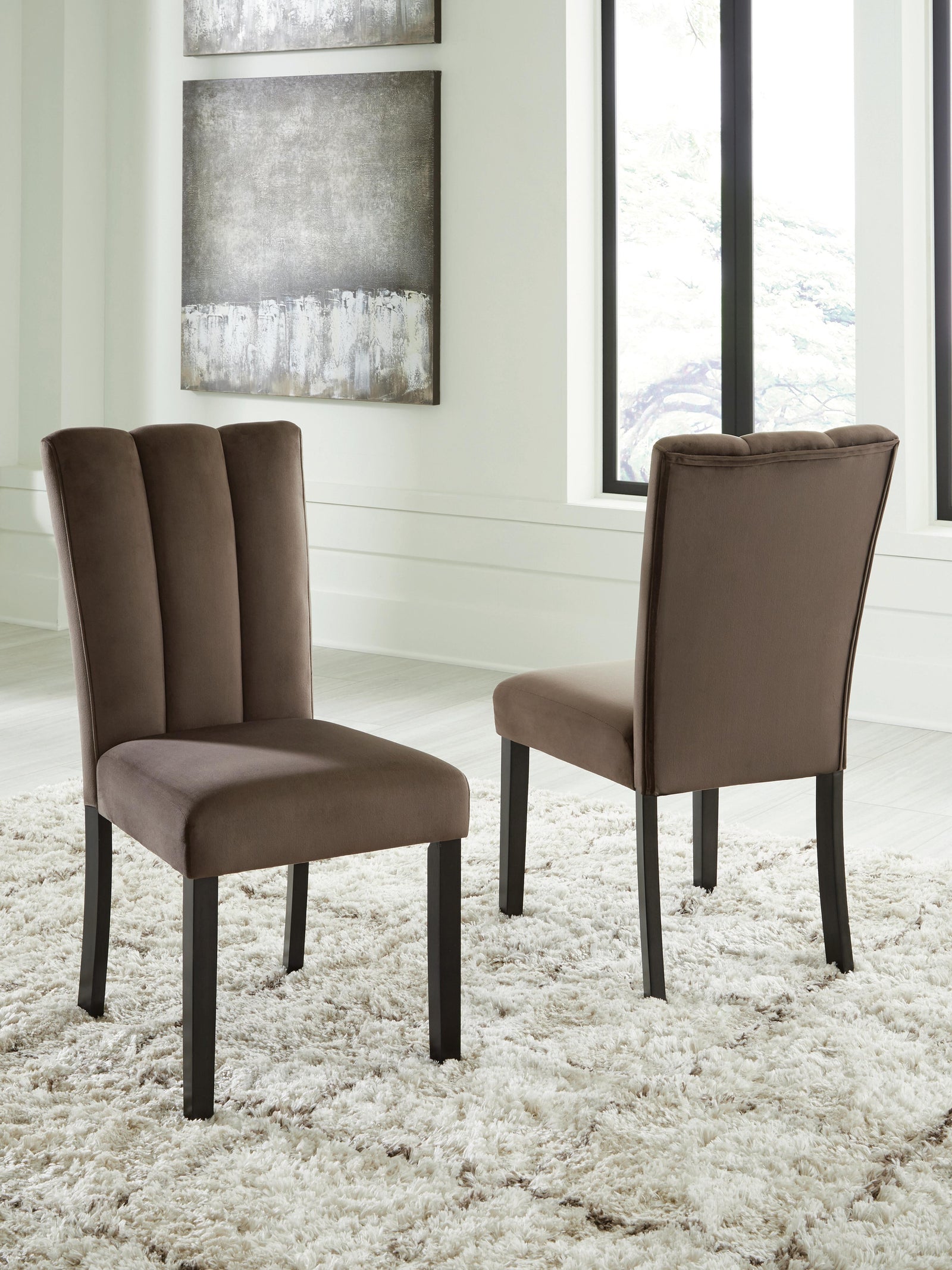 Jeshina Dining Chair - Dark Brown (2)