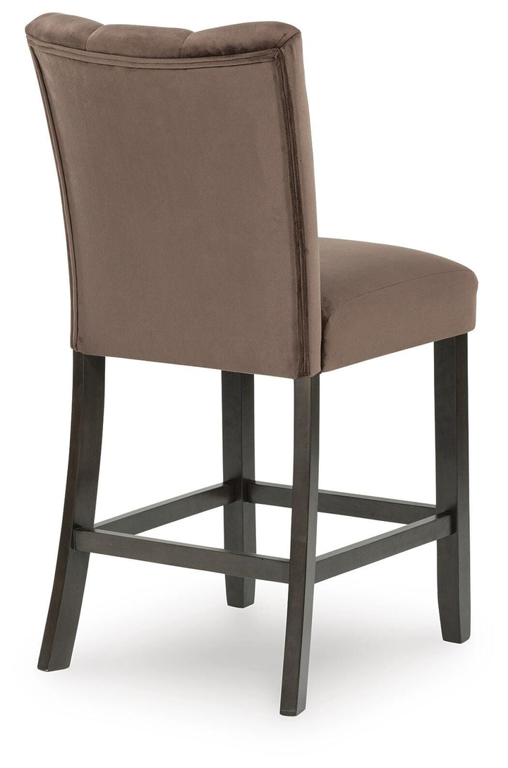 Jeshina Counter Height Barstool - Dark Brown (6)