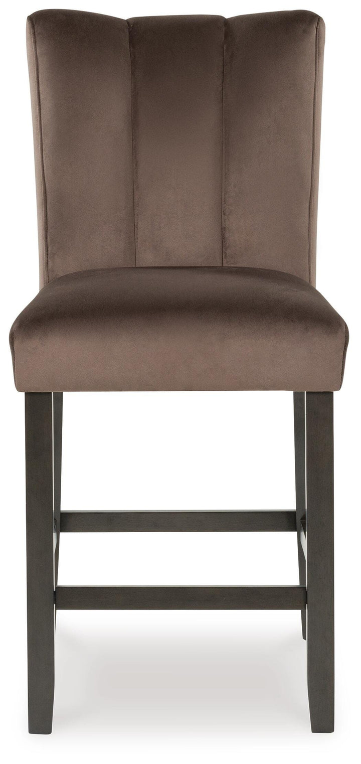 Jeshina Counter Height Barstool - Dark Brown (4)