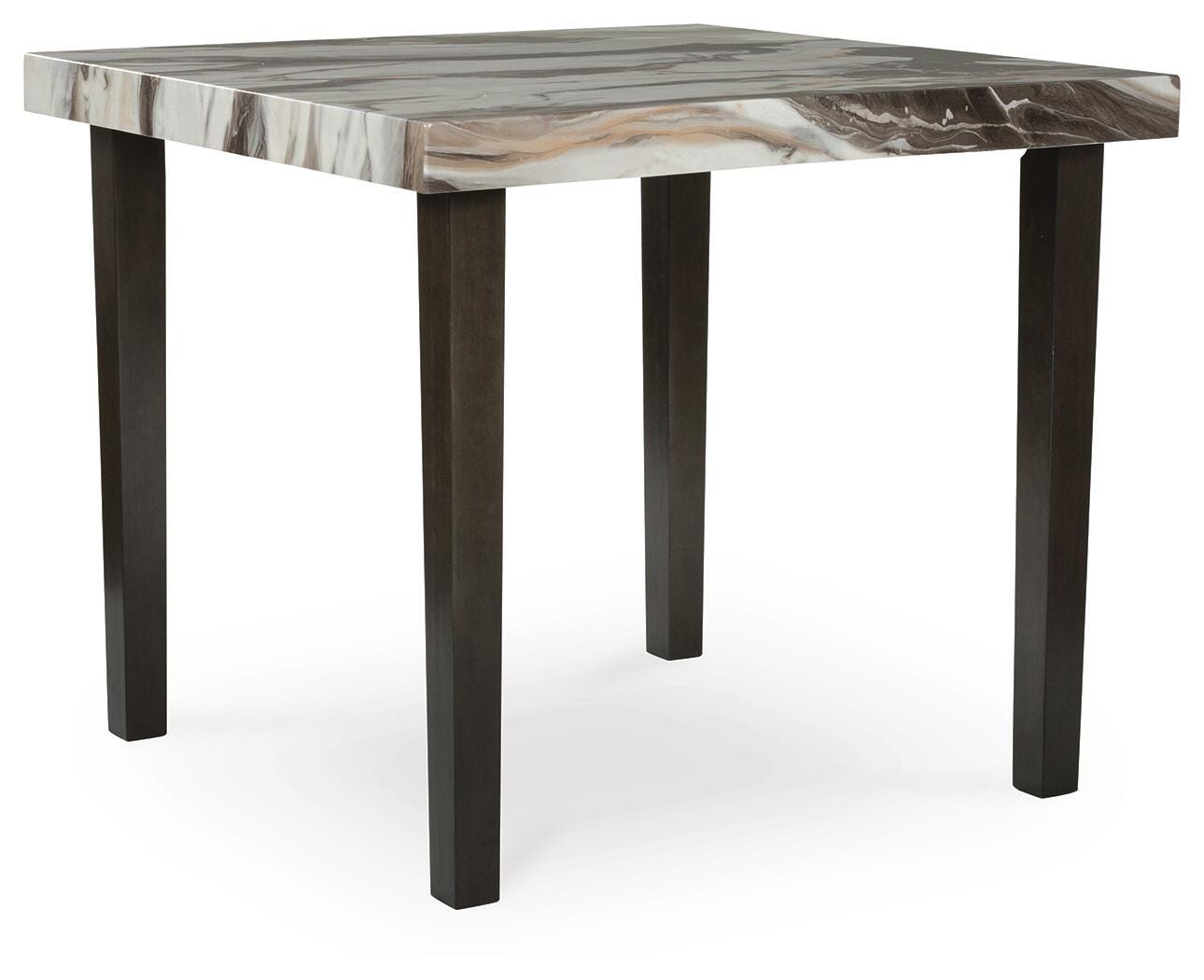 Jeshina Counter Height Dining Table - Dark Brown (1)