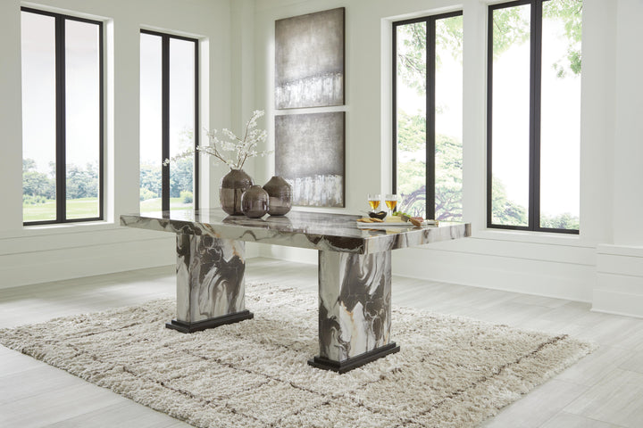 Jeshina Dining Table - Dark Brown (2)