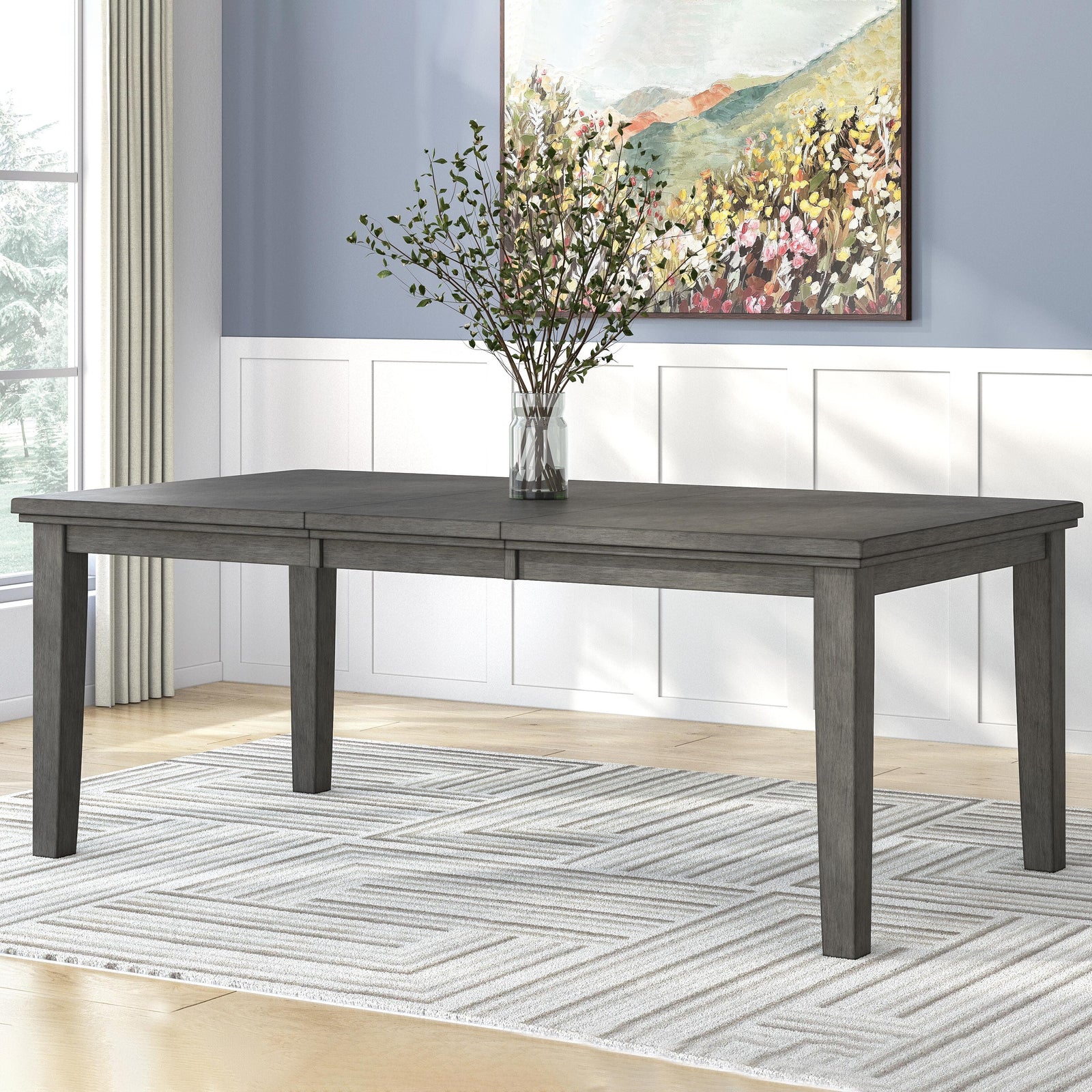 Hallanden Dining Extension Table - Gray (2)