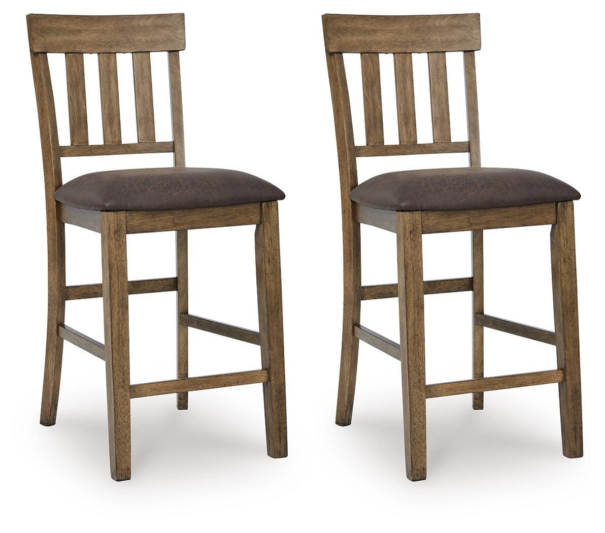 Urbinforte Counter Height Barstool - Light Brown (1)