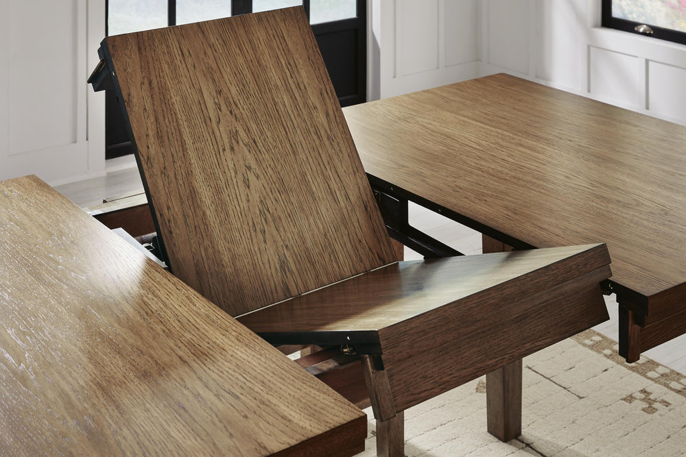 Urbinforte Counter Height Dining Extension Table - Light Brown (6)