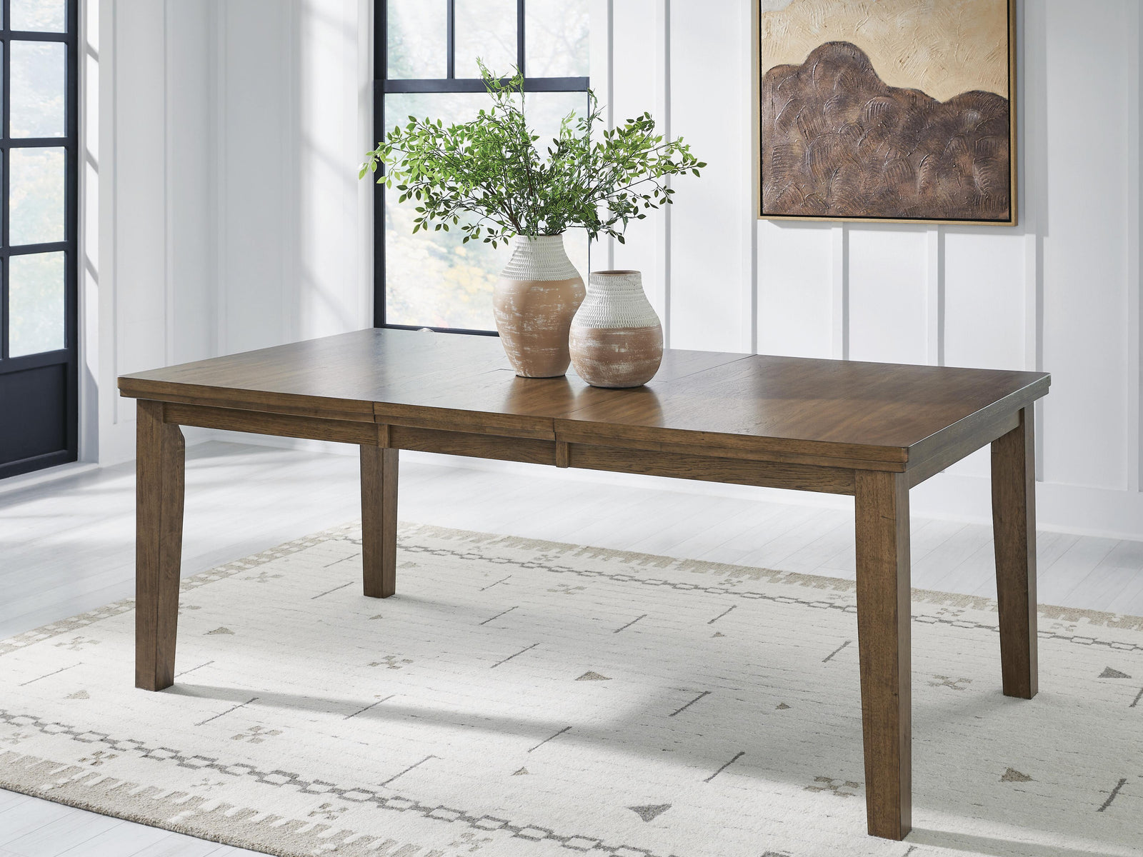 Urbinforte Dining Extension Table - Light Brown (2)
