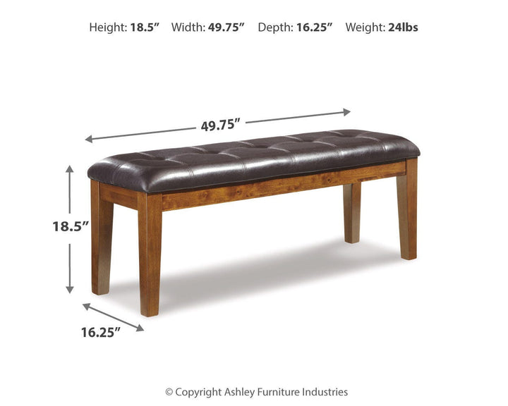 Ralene Dining Bench - Light Brown (3)