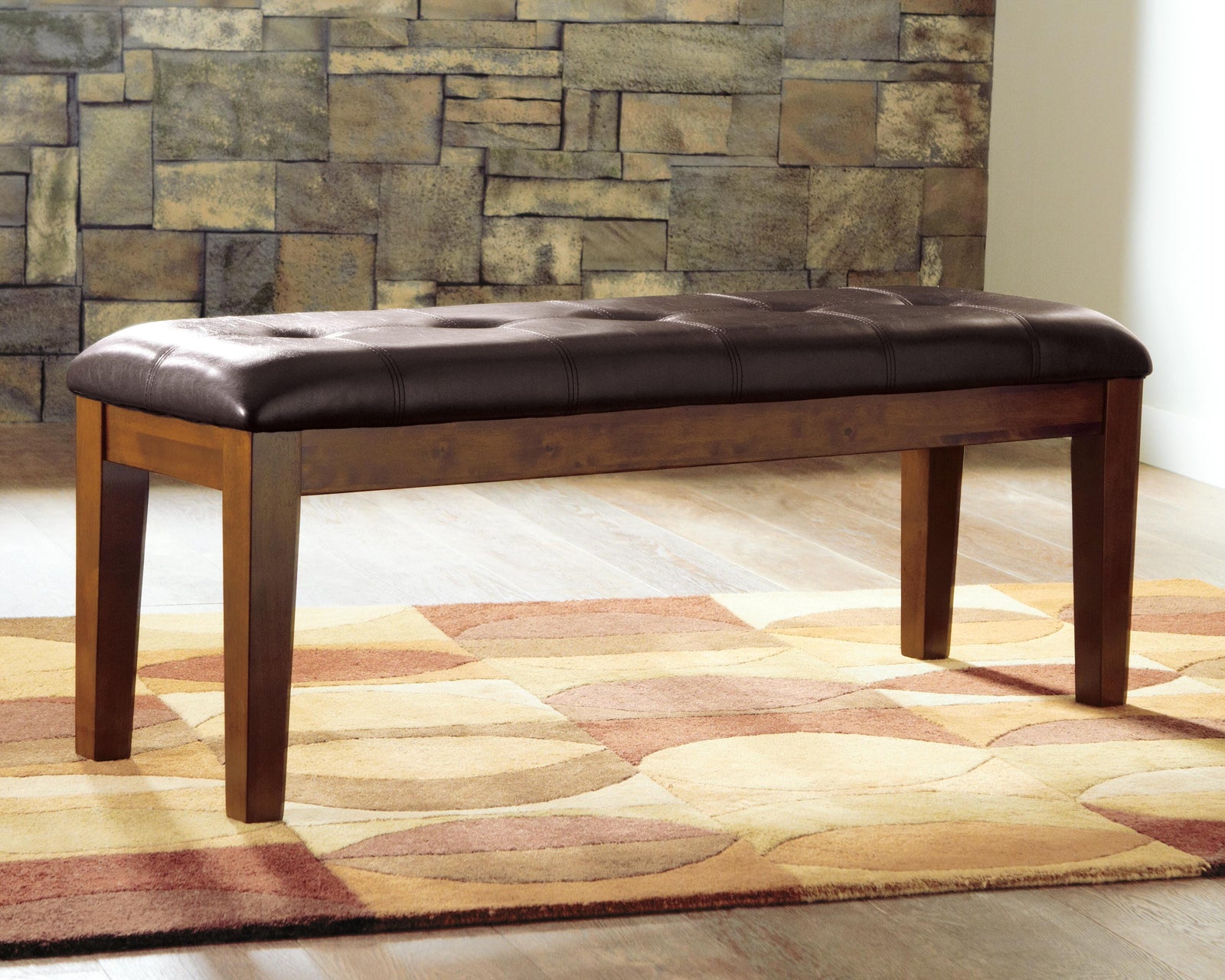 Ralene Dining Bench - Light Brown (2)