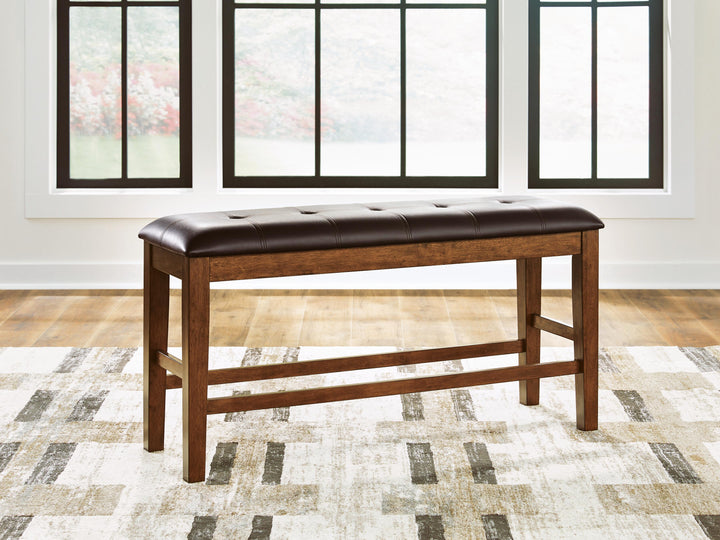 Ralene Counter Height Dining Bench - Light Brown (2)