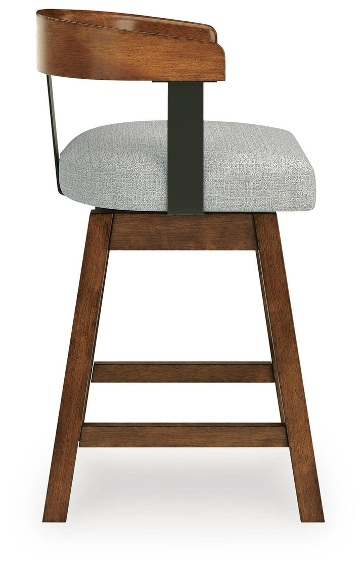 Ralene Counter Height Barstool - Light Brown (6)