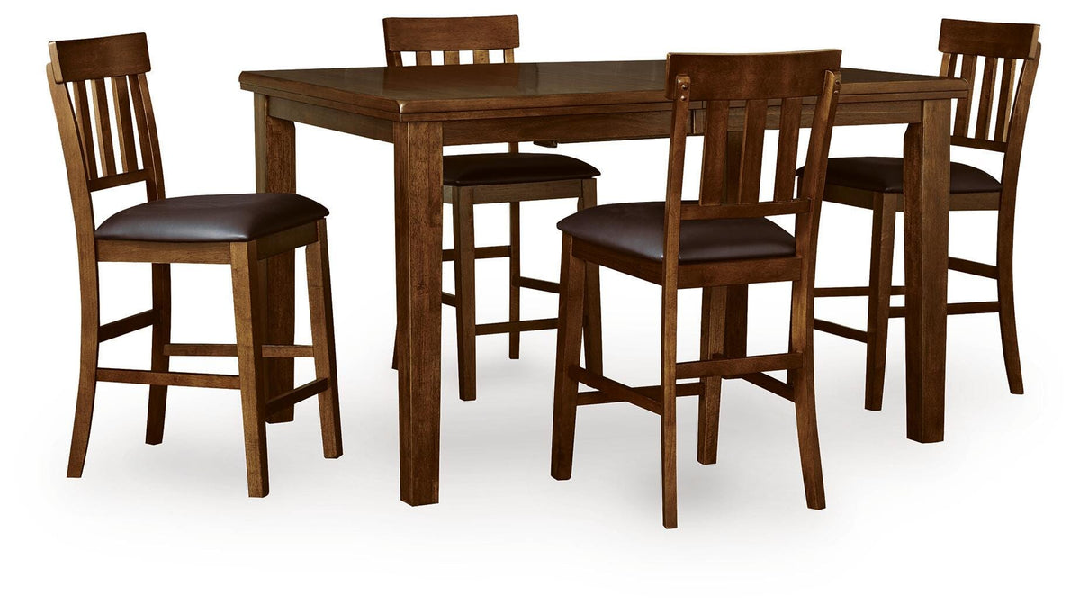 Ralene Counter Height Dining Table and 4 Barstools (1)