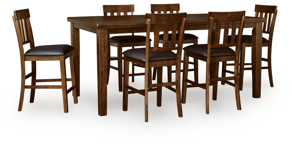 Ralene Counter Hight Dining Table and 6 Barstools (1)