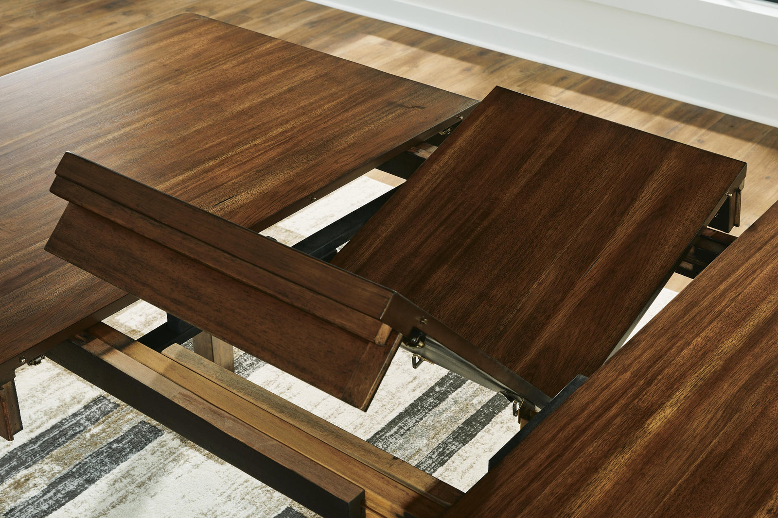 Ralene Counter Height Dining Extension Table - Light Brown (6)