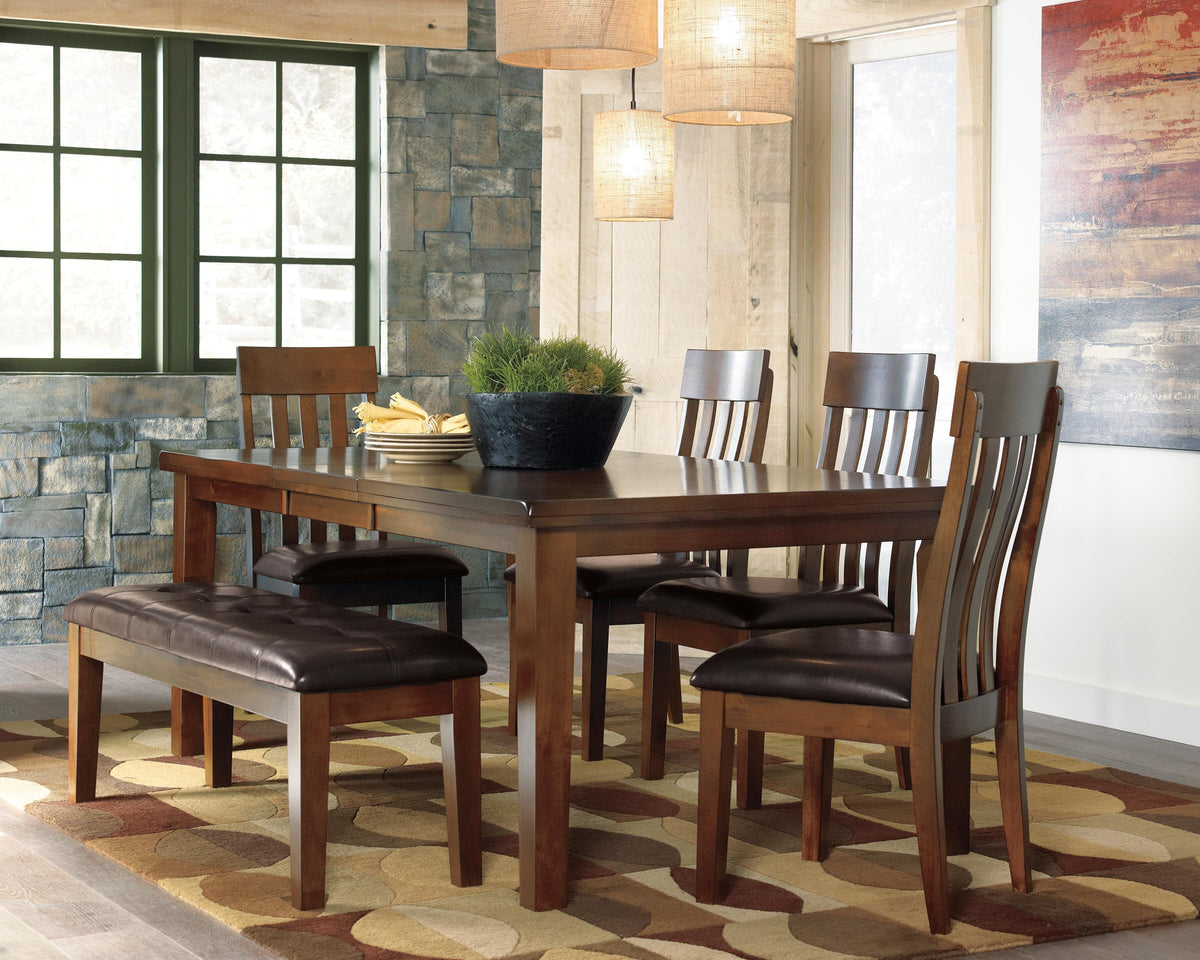 Ralene Dining Bench - Light Brown (4)