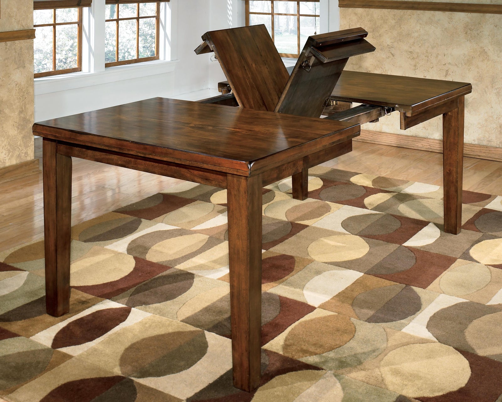 Ralene Dining Extension Table - Light Brown (3)