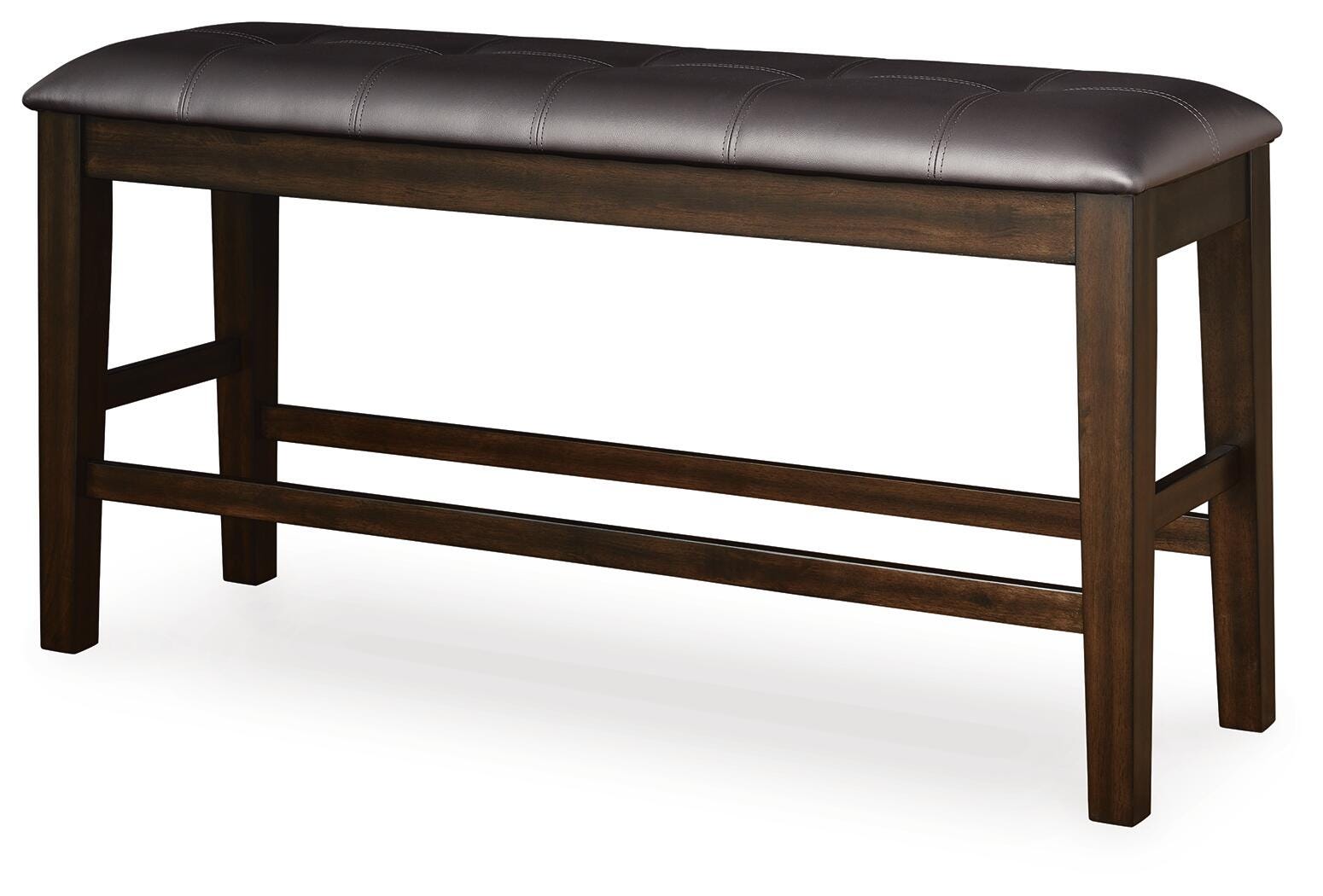Haddigan Counter Height Dining Bench - Dark Brown (1)