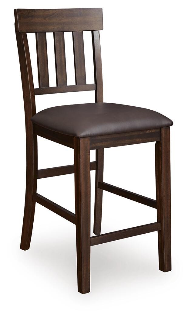 Haddigan Counter Height Bar Stool - Dark Brown (3)
