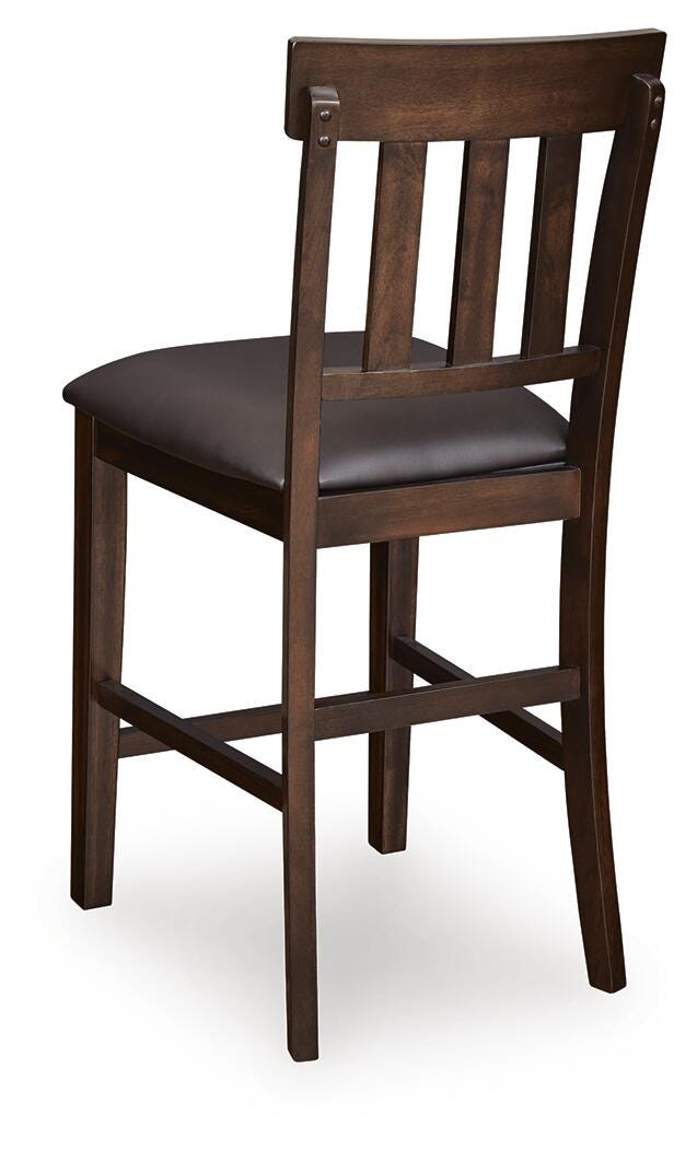 Haddigan Counter Height Bar Stool - Dark Brown (6)