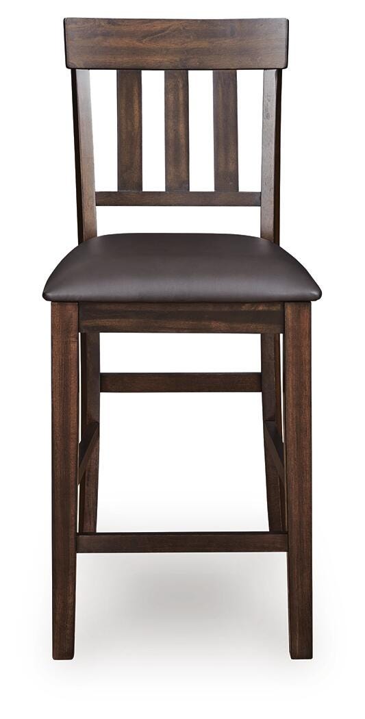 Haddigan Counter Height Bar Stool - Dark Brown (4)