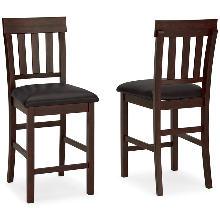 Haddigan Counter Height Bar Stool - Dark Brown (7)