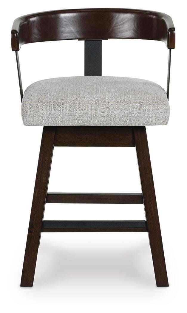 Haddigan Counter Height Barstool - Dark Brown (4)