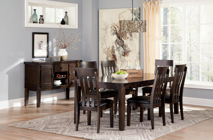 Haddigan Dining Extension Table - Dark Brown (6)