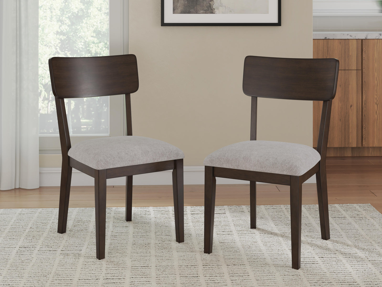Mallenette Dining Chair - Dark Brown (2)