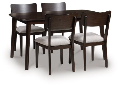 Mallenette Dining Table and 4 Chairs (Set of 5)