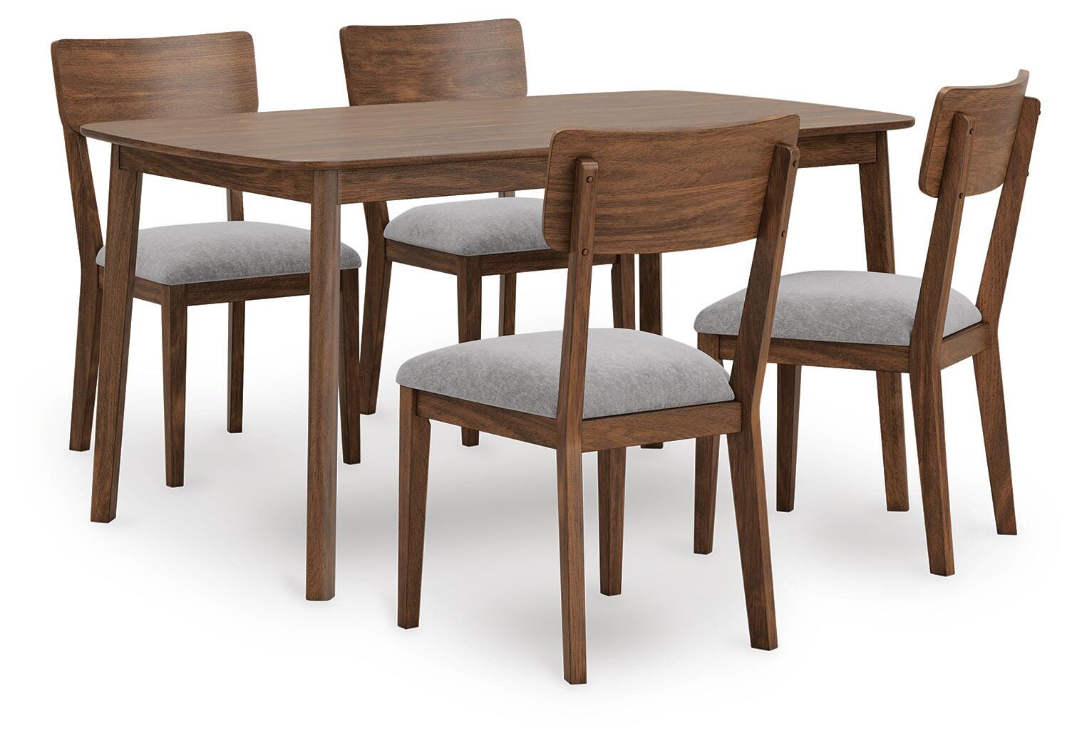 Tameride Dining Table and 4 Chairs (Set of 5) - Dark Brown (1)