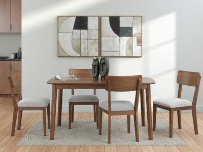 Tameride Dining Table and 4 Chairs (Set of 5)