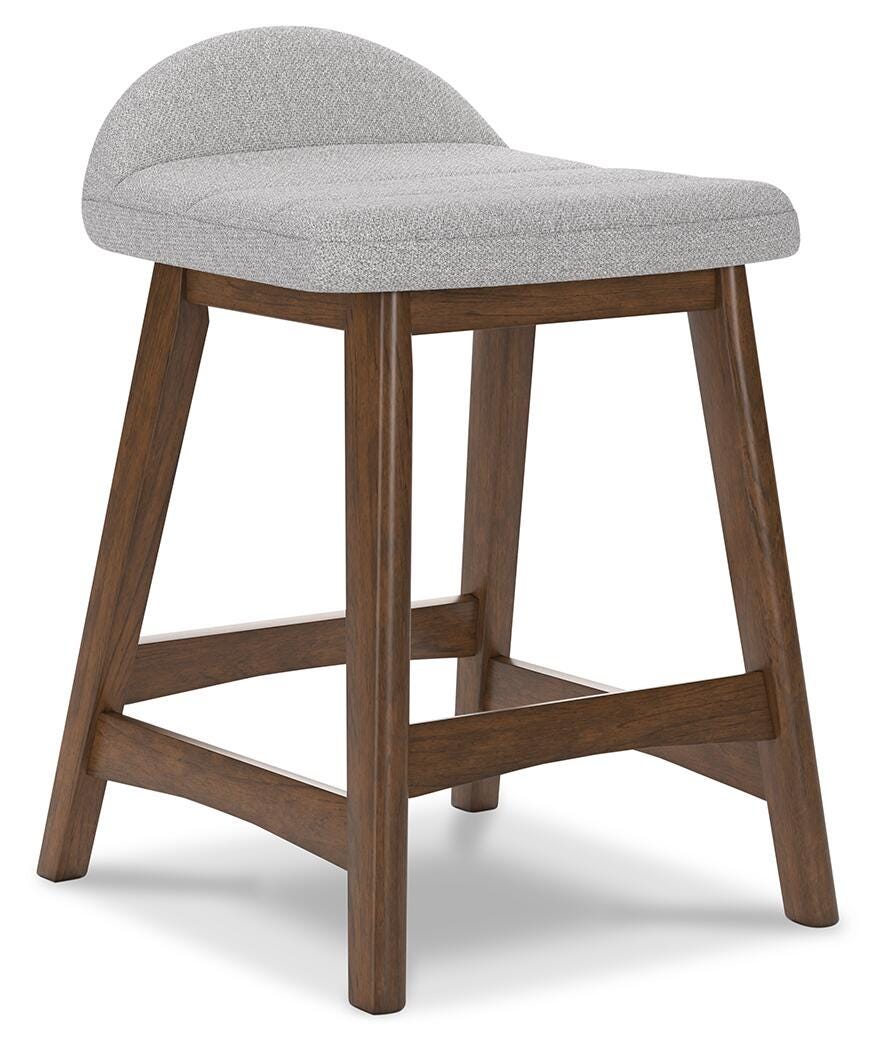 Lyncott Counter Height Bar Stool - Pearl Silver (1)