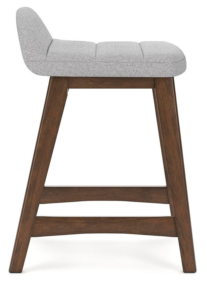 Lyncott Counter Height Bar Stool - Pearl Silver (7)